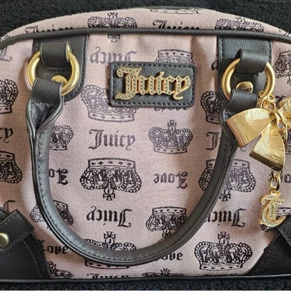 Juicy Couture Pink and Black Women's Bag Vintage - Picture 2 of 6